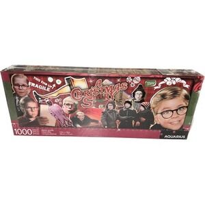 A Christmas Story 1000 Piece Puzzle NEW/SEALED Aquarius 12x36" Panoramic Movie S